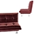 Elegant Millie Sofa Bed 3D model small image 4