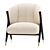 Pavone Boucle Chair: Stylish Seating 3D model small image 2