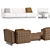 Minotti TWIGGY Modular Sofa 04 - Contemporary Elegance 3D model small image 5