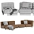 Minotti TWIGGY Modular Sofa 04 - Contemporary Elegance 3D model small image 7