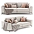 Modern Norton Sofa Bed 3D model small image 4