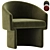 Contemporary Lowrance Armchair 3D Collection 3D model small image 1