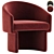 Contemporary Lowrance Armchair 3D Collection 3D model small image 4