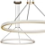 Sleek Luna LED Pendant Light 3D model small image 1
