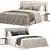 Modern Bed 3D Model Set 3D model small image 1