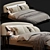  Flou Olivier Bed: 3D Model for Corona Render 3D model small image 3