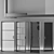 Modular Glass Door Set, Customizable 3D model small image 2