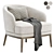 Luxury Ruth Armchair by Domkapa 3D model small image 1