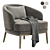 Luxury Ruth Armchair by Domkapa 3D model small image 2