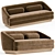 Stylish and Comfortable Nico Sofa. 3D model small image 1
