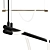 Brass Spritzer Pendant Light - Zaho 3D model small image 1