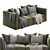 Modern Luxury Poliform Shanghai Sofa 3D model small image 2