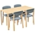 Stackable Wooden Nate Chair Set 3D model small image 2