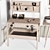 Natural Wood Workbench Toy Set 3D model small image 3