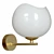 Modern Waterlily Flower Wall Sconce 3D model small image 4