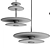 Acoustic LED Pendant Lamp 80cm 3D model small image 3