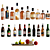 Mixed Bottle Collection - Whiskey, Bree, Fruit 3D model small image 2