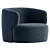 Modern Elain Molteni Armchair: 2017 Edition 3D model small image 2