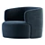 Modern Elain Molteni Armchair: 2017 Edition 3D model small image 5