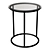 Bronze Pedestal Side Table 3D model small image 1