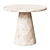 Italian Travertine Circular Side Tables 3D model small image 1