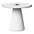 Italian Travertine Circular Side Tables 3D model small image 2