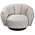 Organic Comfort Armchair: Bellotti Iris 3D model small image 4