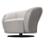 Organic Comfort Armchair: Bellotti Iris 3D model small image 5