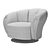 Organic Comfort Armchair: Bellotti Iris 3D model small image 6