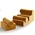 Lux Velvet Lounge Chair Ottoman 3D model small image 3