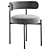 Minimalist Ivory Dining Chair – 2015 3D model small image 3