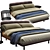 Italian Design Pixel Air Bed 3D model small image 3