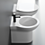 Modern Fast Ceramic Floor Toilet 3D model small image 2