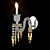 Baccarat Crystal Wall Sconce 3D model small image 5