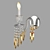Baccarat Crystal Wall Sconce 3D model small image 23