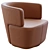 Modern Lounge Chair by WalterKnoll 3D model small image 2