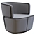 Modern Lounge Chair by WalterKnoll 3D model small image 4