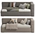 Modern Style Sofa-Bed 281 3D model small image 2