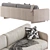 Contemporary CARTER 14 Sofa Set 3D model small image 5