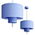 Contemporary Margin Pendant Lamp Beige 3D model small image 3