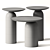 Basta Wooden Disco Table Set 3D model small image 2