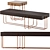 Sleek Cruz Coffee Table Set 3D model small image 1