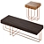Sleek Cruz Coffee Table Set 3D model small image 3