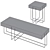 Sleek Cruz Coffee Table Set 3D model small image 4