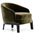 Modern Chelsea Armchair in Corona 3D model small image 2