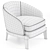 Modern Chelsea Armchair in Corona 3D model small image 4