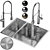 High-Quality Sink & Faucet Model 3D model small image 1