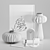Lithos Vases Decor Set 3D model small image 5