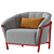 Yas Living Room Collection 3D model small image 3