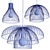 Modern Wire Pendant Light Collection 3D model small image 3